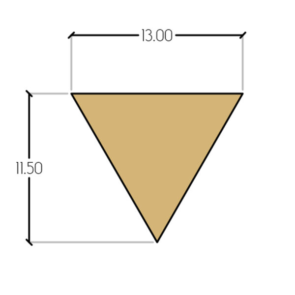 Placi ceramice realizate manual triunghi